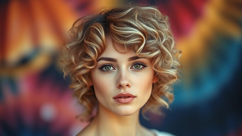 curly soft pixie cut