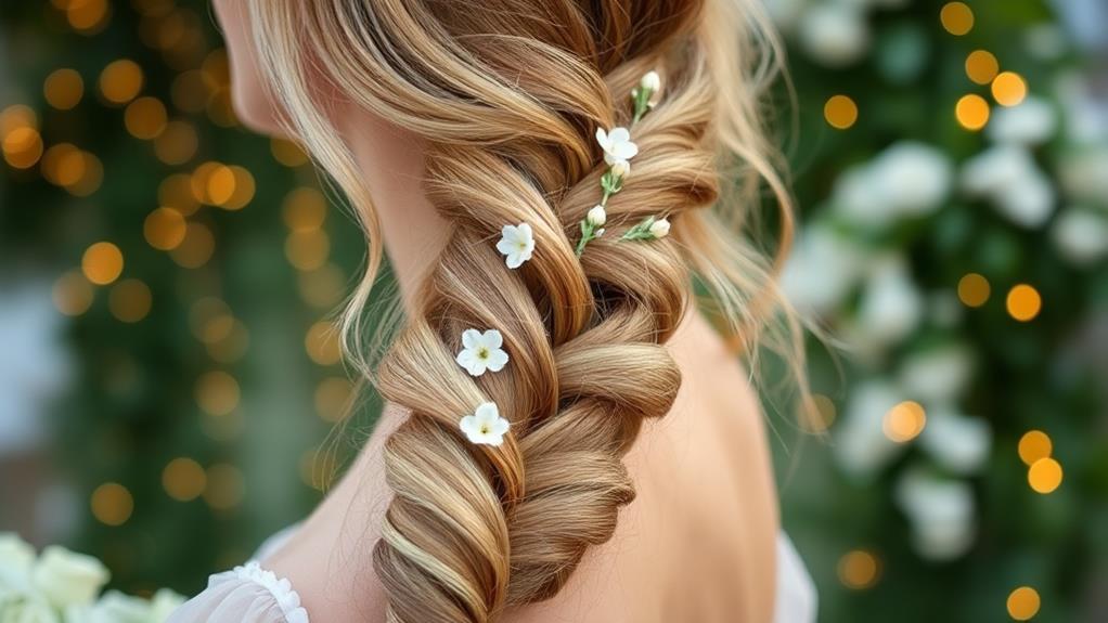 elegant romantic hair braid