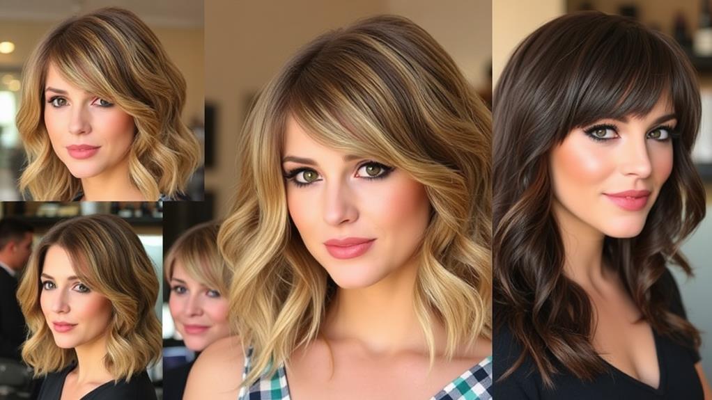 layered haircut for face