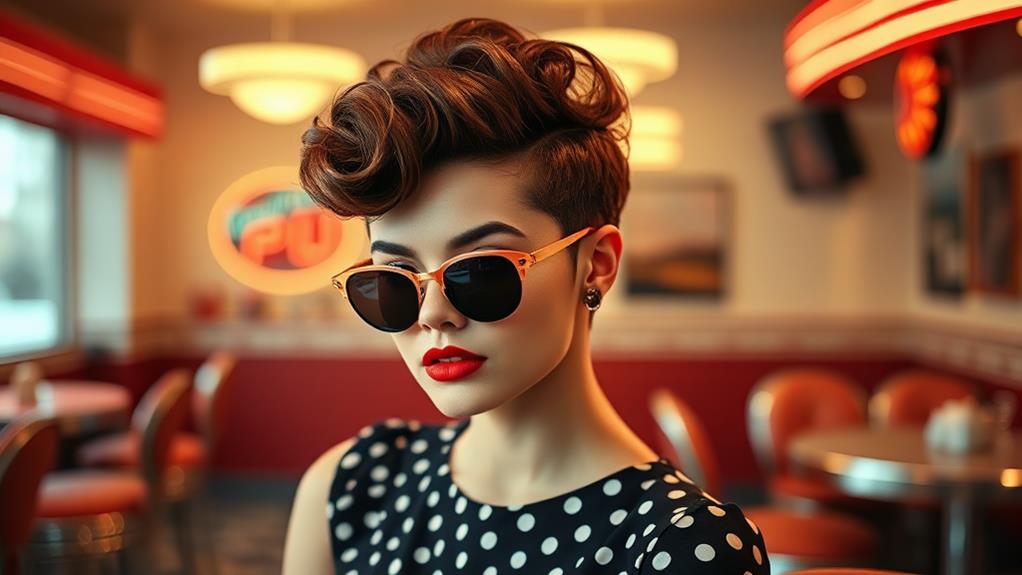 retro rockabilly pixie cut