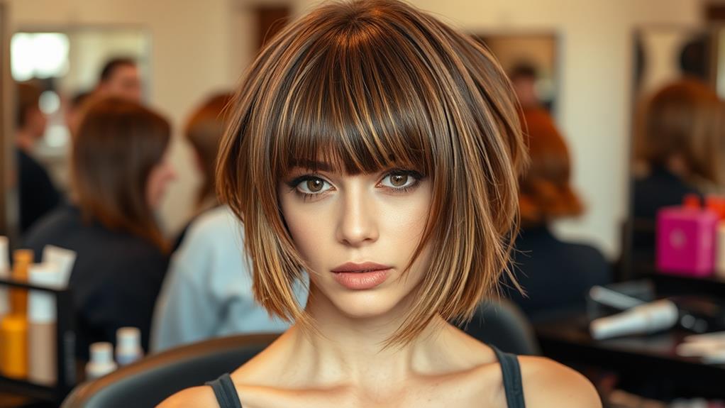 short hairstyles with bangs