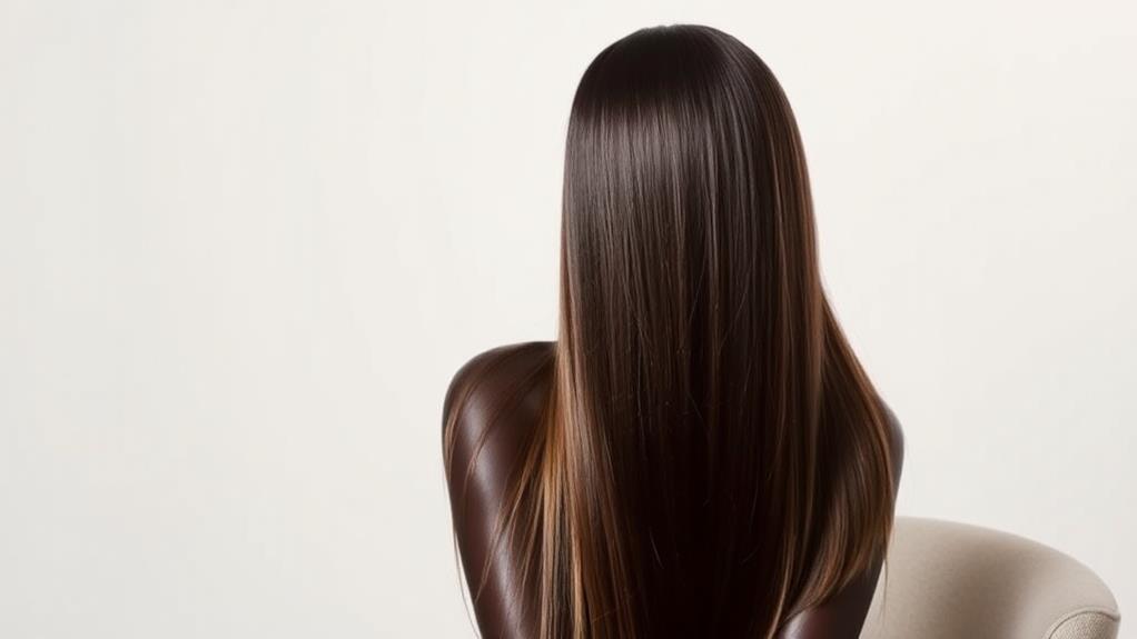 smooth sleek straight locks