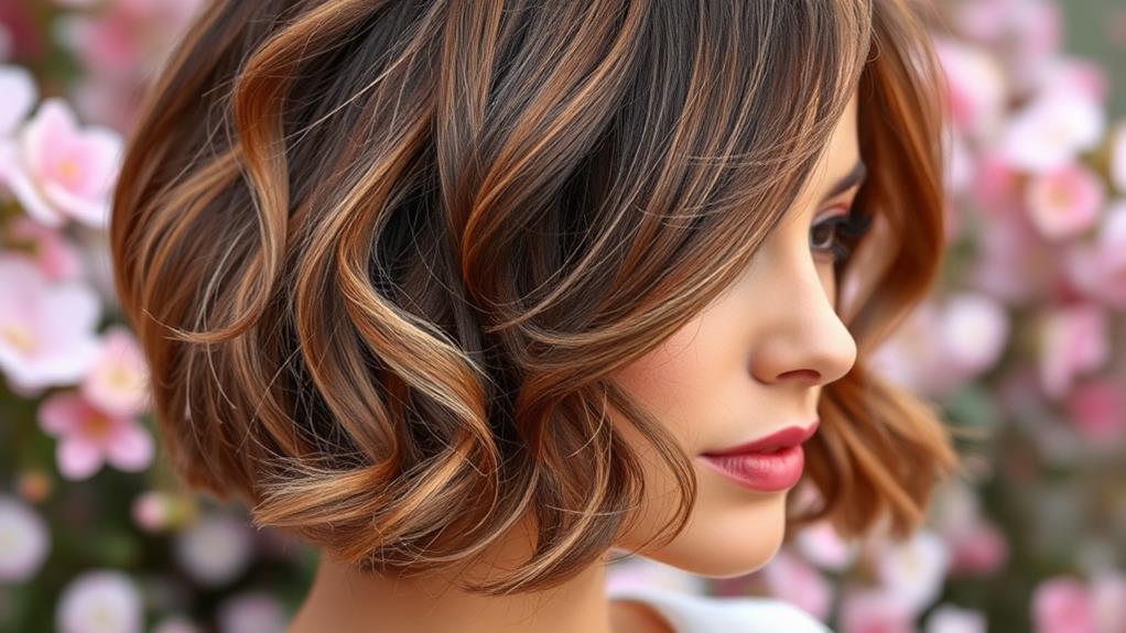 stylish curly bob haircut