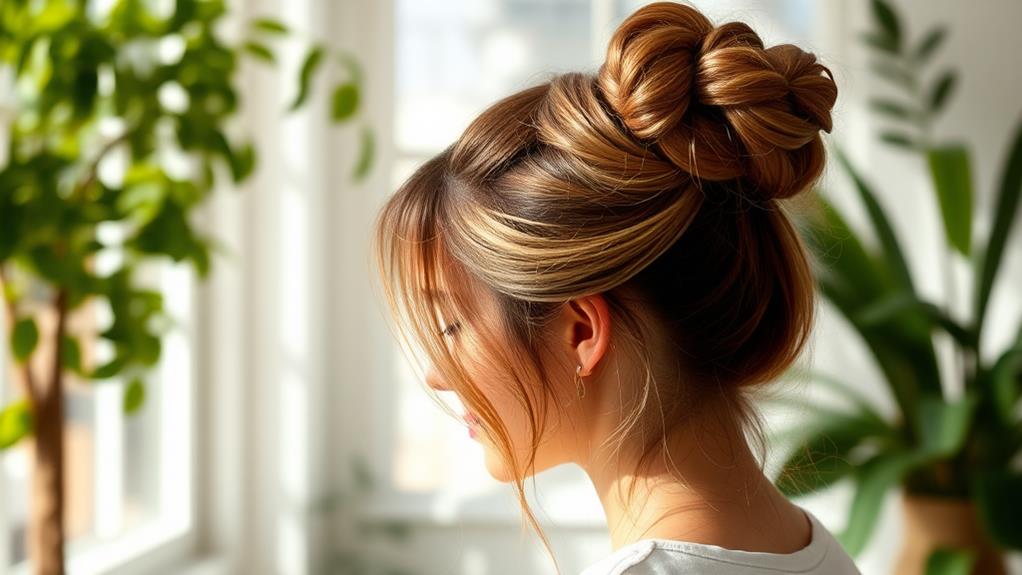 stylish hair bun