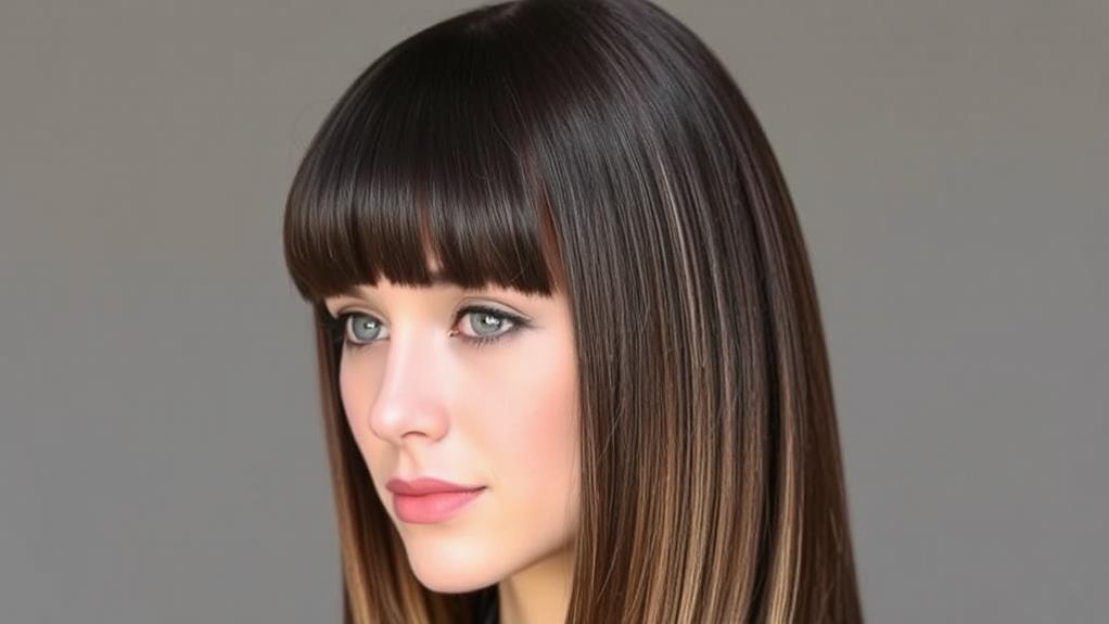 timeless straight hair style